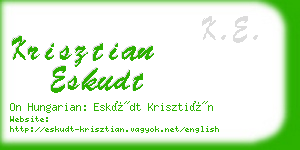 krisztian eskudt business card